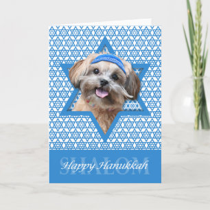 Hanukkah Star of David - ShihPoo - Maggie Holiday Card