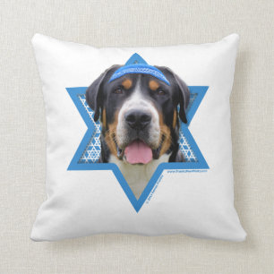 Hanukkah Star of David - Swiss Mountain Dog Cushion