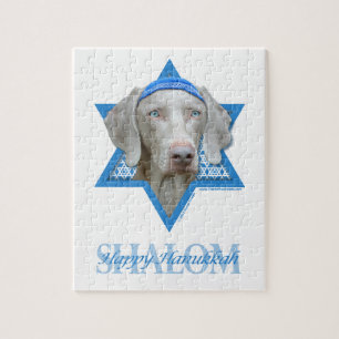Hanukkah Star of David - Weimaraner Jigsaw Puzzle