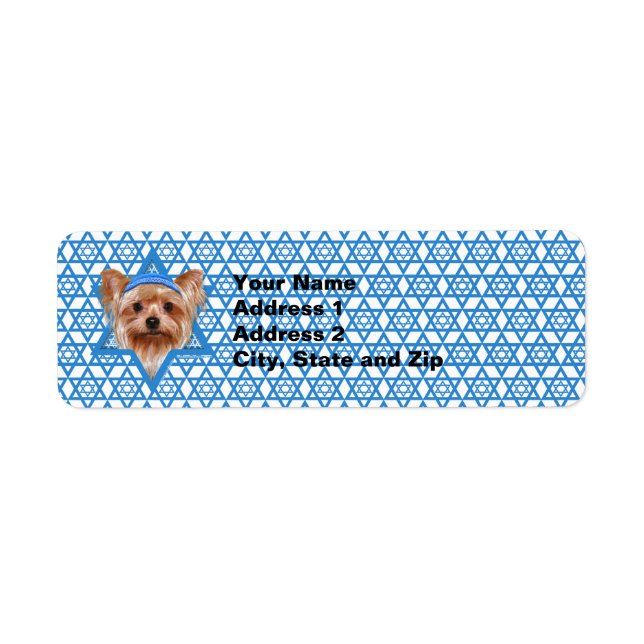 Hanukkah Star of David - Yorkshire Terrier (Front)