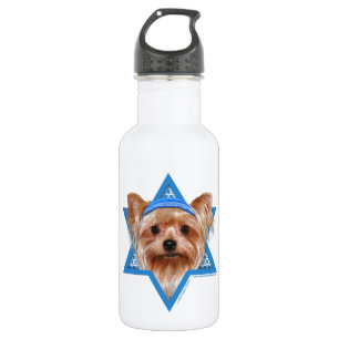 Hanukkah Star of David - Yorkshire Terrier 532 Ml Water Bottle