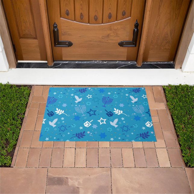 Hanukkah Stars Doormat (Outdoor)