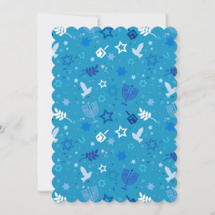 Hanukkah Stars Flat Greeting Card