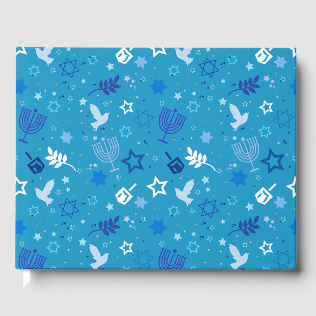 Hanukkah Stars Guestbook (Front)