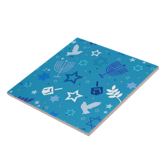 Hanukkah Stars Tile (Side)