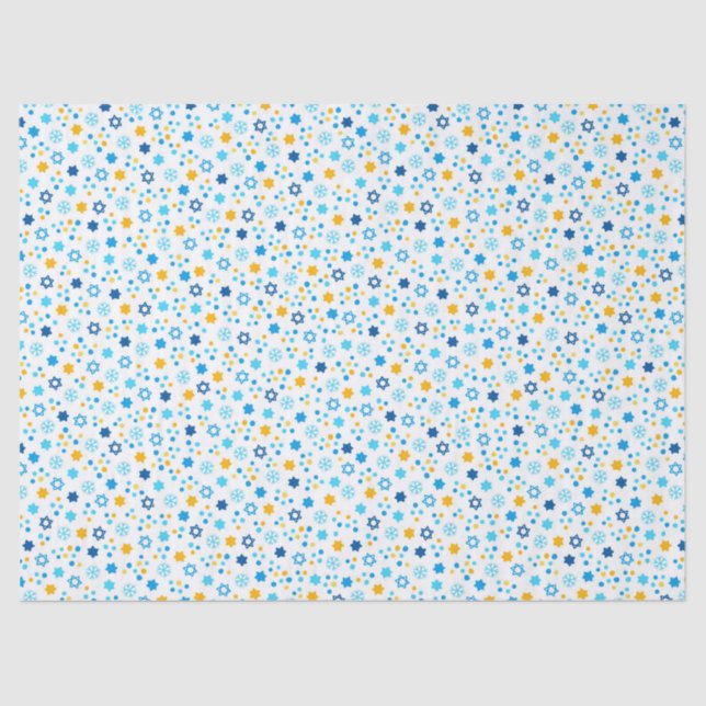 Hanukkah Stars Tissue Paper (Front)