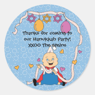 Hanukkah Stickers (1 1/2" or 3") Personalised