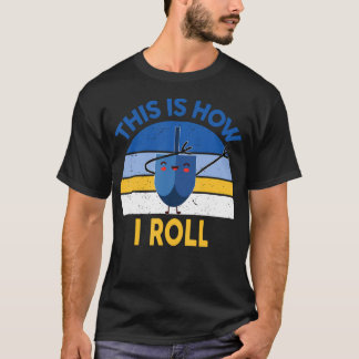 Hanukkah This Is How I Roll Dabbing Kids Toddler B T-Shirt