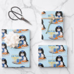 Hanukkah Tri-Coloured Cavalier King Charles Spanie Wrapping Paper Sheet<br><div class="desc">This original Hanukkah inspired Tri-Coloured Cavalier King Charles Spaniel design is perfect for the holidays. Tri Moms and Dads will be smiling with delight. This Tri-Colour Cavalier King Charles Spaniel design can be found on t-shirts, gifts, mugs, and more. Make sure to check out all of my unique Cavalier gifts...</div>