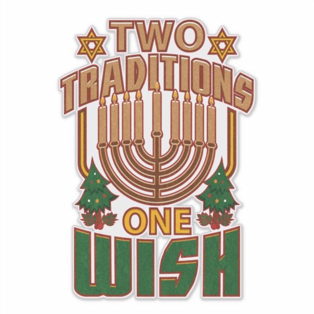 Hanukkah Two Traditions One Wish Christmukkah (Front)