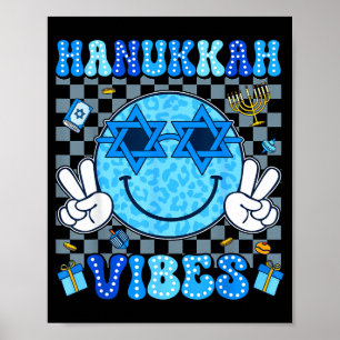Hanukkah Vibes Chanukah Pajama Happy Hanukkah Men  Poster