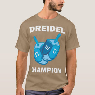 Hanukkah Vintage Dreidel Champion Funny Jewish Hol T-Shirt
