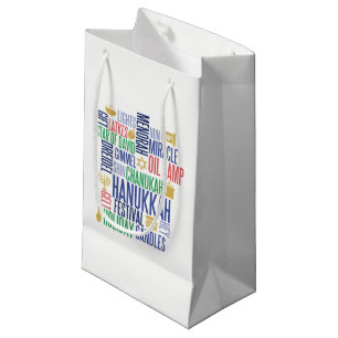 Hanukkah Words Holiday Gift Bag