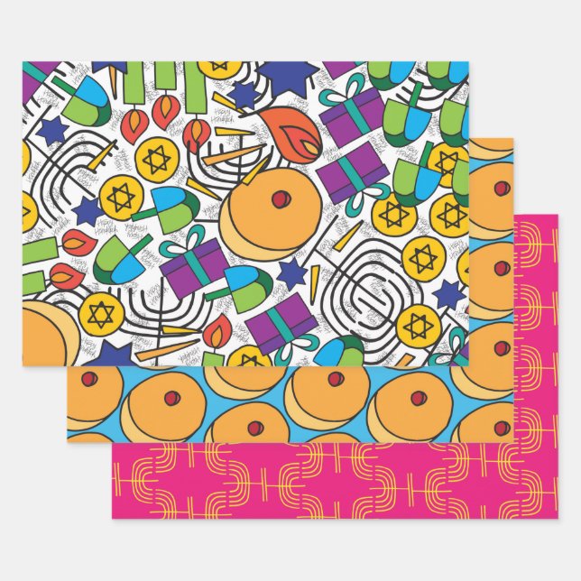 Hanukkah Wrapping Paper (Set)