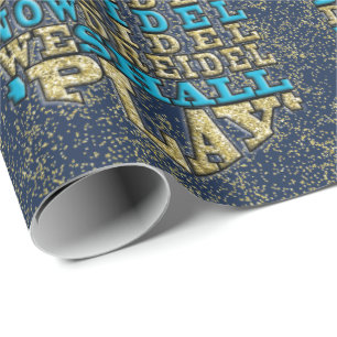 Hanukkah Wrapping Paper "O Dreidel Dreidel..."