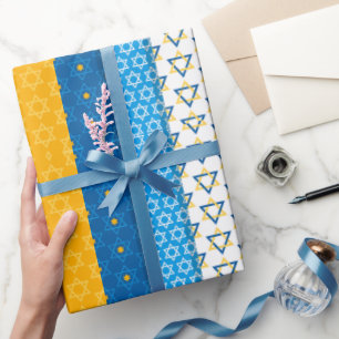 Hanukkah Wrapping Paper Party Supplies 
