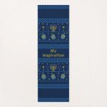 hanukkah yoga mat<br><div class="desc">Happy Hanukkah
Judaism 
Hebrew
Jews</div>