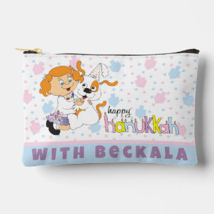 Hanukkah Zeevie and Friend Dreidel Game Accessory Pouch