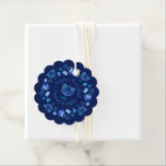 Hanukkiah Happy Hanukkah Jewish Holiday Menorah Favour Tags<br><div class="desc">Hanukkiah Symbol. Happy Hanukkah Party Jewish Holiday Blue Menorah. Jewish Holiday Chanukkah Decoration with traditional Chanuka decorative symbol - Navy Blue color hanukkiah menorah, candlestick with candles, star of David and neon blue glowing lights illustration. Hanukkah Festival of lights Event Decoration. Jerusalem, Israel. Crafts & Party Supplies > Party Supplies...</div>
