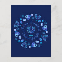 Hanukkiah Happy Hanukkah Jewish Holiday Menorah