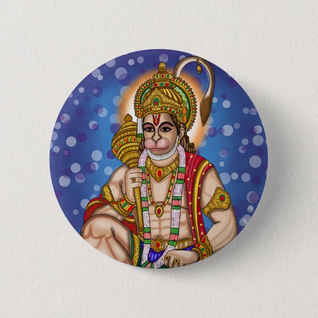 Hanuman Button (Front)