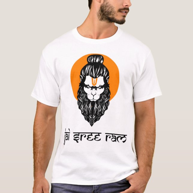 Hanuman Jai Shree Ram T-Shirt (Front)