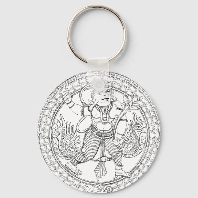 Hanuman Monkey God Key Ring (Front)