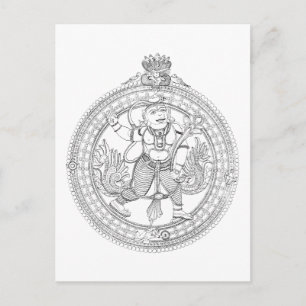Hanuman Monkey God Postcard