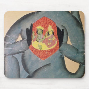 Hanuman revealing Rama and Sita Mouse Mat