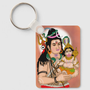 Hanuman & Shiva Keychain