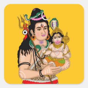 Hanuman & Shiva Stickers