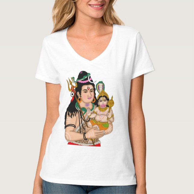 Hanuman & Shiva T-Shirt (Front)