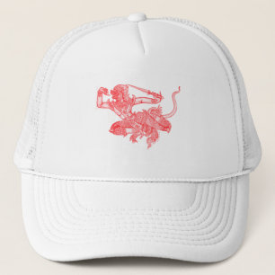 Hanuman Vintage Book Illustration Trucker Hat