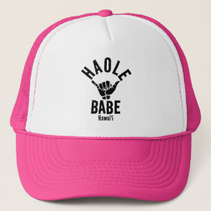 HAOLE BABE SHAKA HAWAII TRUCKER HAT