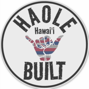 HAOLE BUILT TRIBAL HI Flag SHAKA HAWAII