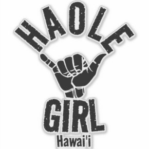 HAOLE GIRL SHAKA HAWAII