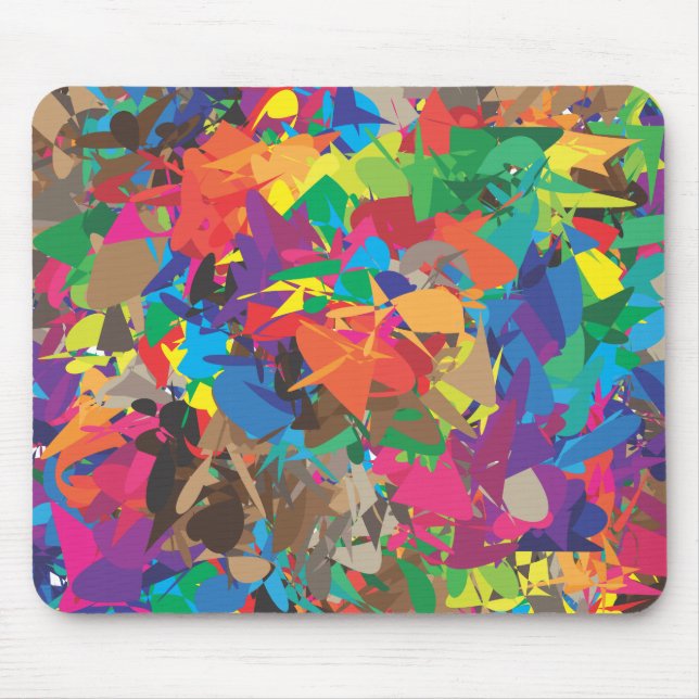 haotic colours mouse mat (Front)