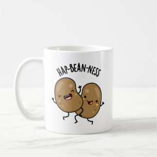 Hap-bean-ness Funny Bean Puns  Coffee Mug