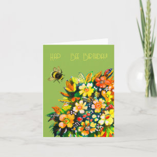 Hap - Bee Birthday Note Card