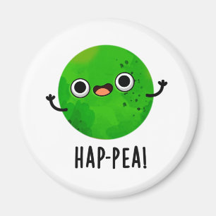 Hap-pea Cute Happy Pea Pun Magnet