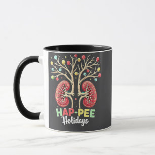 Hap-Pee Holidays Dialysis Kidney Awareness Xmas Mug