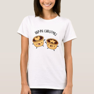 Hap-pie Christmas Funny Christmas Pie Pun  T-Shirt