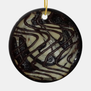 Hap-pie Christmas Funny Food Pun Ceramic Tree Decoration