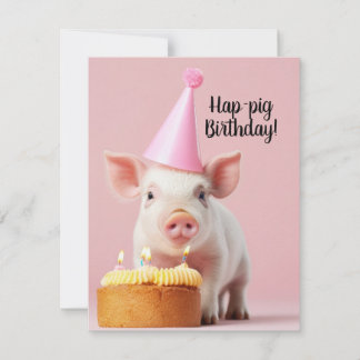 Hap-pig Birthday! Invitation