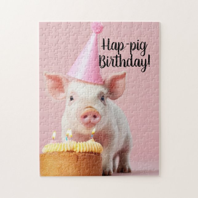 Hap-pig Birthday! Jigsaw Puzzle (Vertical)