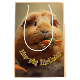 Hap-pig Birthday! Medium Gift Bag