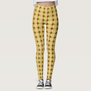 Hapa Plaid Green 1974, Leggings