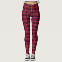 Hapa Plaid Orange 1974, Leggings
