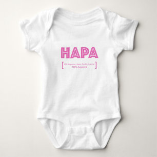 HAPA Pride Half Asian Pacific Islander Baby Bodysuit