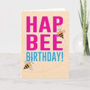 HapBEE Birthday (Happy Birthday) Card